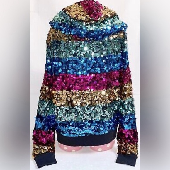Limited Edition Victorias Secret Sequin Rainbow
PINK Hoodie S Small - Picture 6 of 7